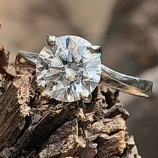 2.50Ct Certified White Diamond Solitaire Designer Ring