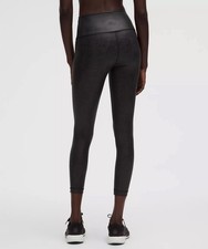Lululemon Women s Wunder Train High Rise Tight 23 Foil Black Size 2