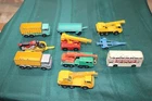 10 MATCHBOX LESNEY 1/64 DIECAST TOY CARS 1-75 CRANE BUS TIPPER MC TRAILER LOT 8