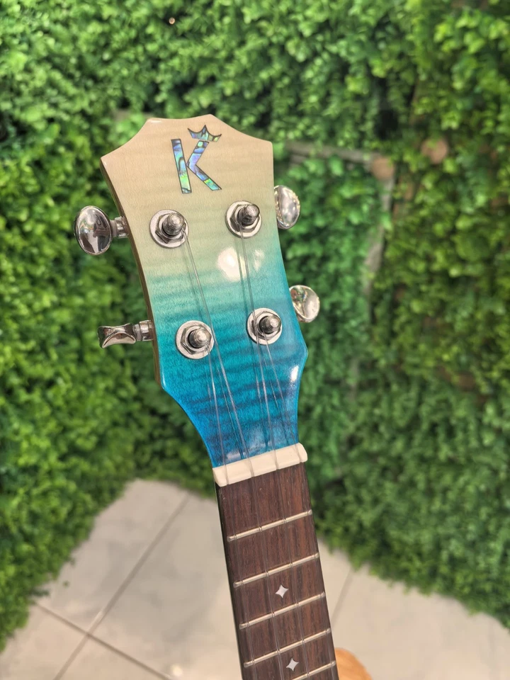 Kamehameha Ukulele KS-28 Solid Top Tiger Maple Soprano - Image 3 of 4