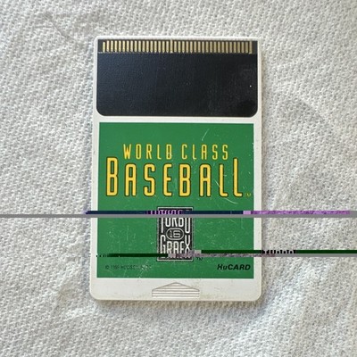 Hudson World Class Baseball (TurboGrafx TG-16) Sports Game HuCard