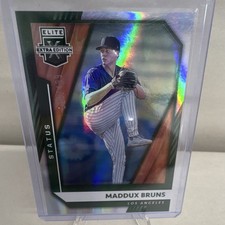 2021 Panini Elite Extra Edition Status Green Maddux Bruns #29 Rookie /499