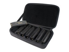 Hohner Piedmont Blues Harmonica 7 Piece Set With Case