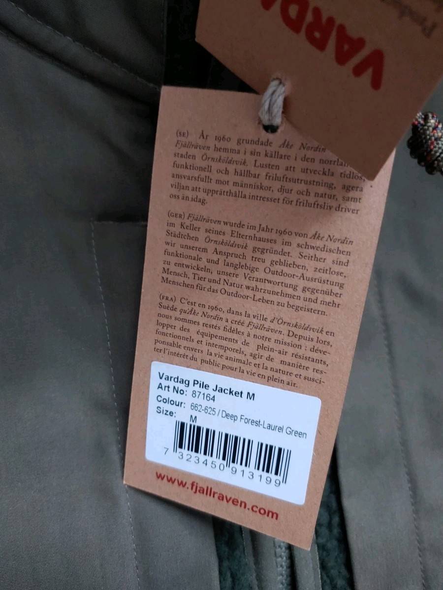 Fjallraven Vardag Pile Jacket Deep Forest - Laurel Green (F87164