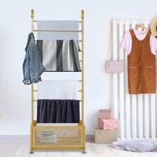 Ribbon Holder Organizer Rack w/Wheels Large Capacity Ribbon Stand Organizer