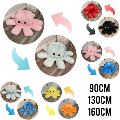 Riesiger Wendekrake Happy Sad Stofftier Plüsch 90-160 cm groß Plüschtiere