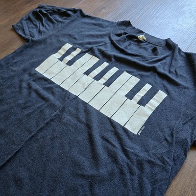 Vintage 1961 Soho Piano Keyboard Shirt Medium Sportswear 38/40