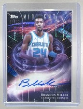 2025-26 Topps Midnight Stroke of Midnight Autographs Brandon Miller #SM-BM card