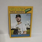 2026 Topps Heritage Paul Skenes #33 Dark Yellow Border Pittsburgh Pirates Card