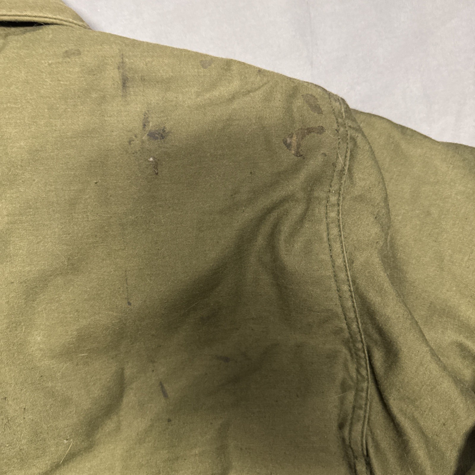 80s USN A-2 Deck Jacket US NAVY Cold Weather Field Coat Size Med 38-40