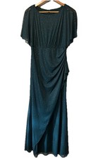 Women's Formal Sparkling Long Evening Dk Green Prom Gown Dress, Brides Maid, 8P