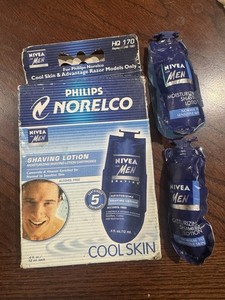 Philips Norelco HQ170 Cool Skin Nivea for Men Lotion Replacement Cartridges 7qty