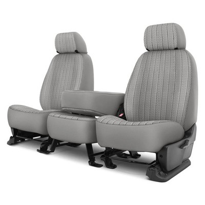 For Nissan TITAN 23-24 Dash Designs Allure 1st Row Silver Custom Seat Cover