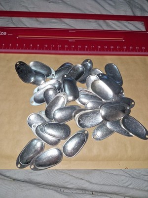 50 x Größe 4 Französische Spinnerklingen Silber