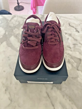 Cole Haan Grand Misha Burgundy Sneakers Suede Leather Shoes Casual Womens 5