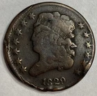 Photo of a 1829-P Half Cent from an eBay listing that sold on May 18, 2026