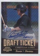 2011 Playoff Contenders Draft Tickets Signatures Christian Lopes #DT79 Auto 0g4