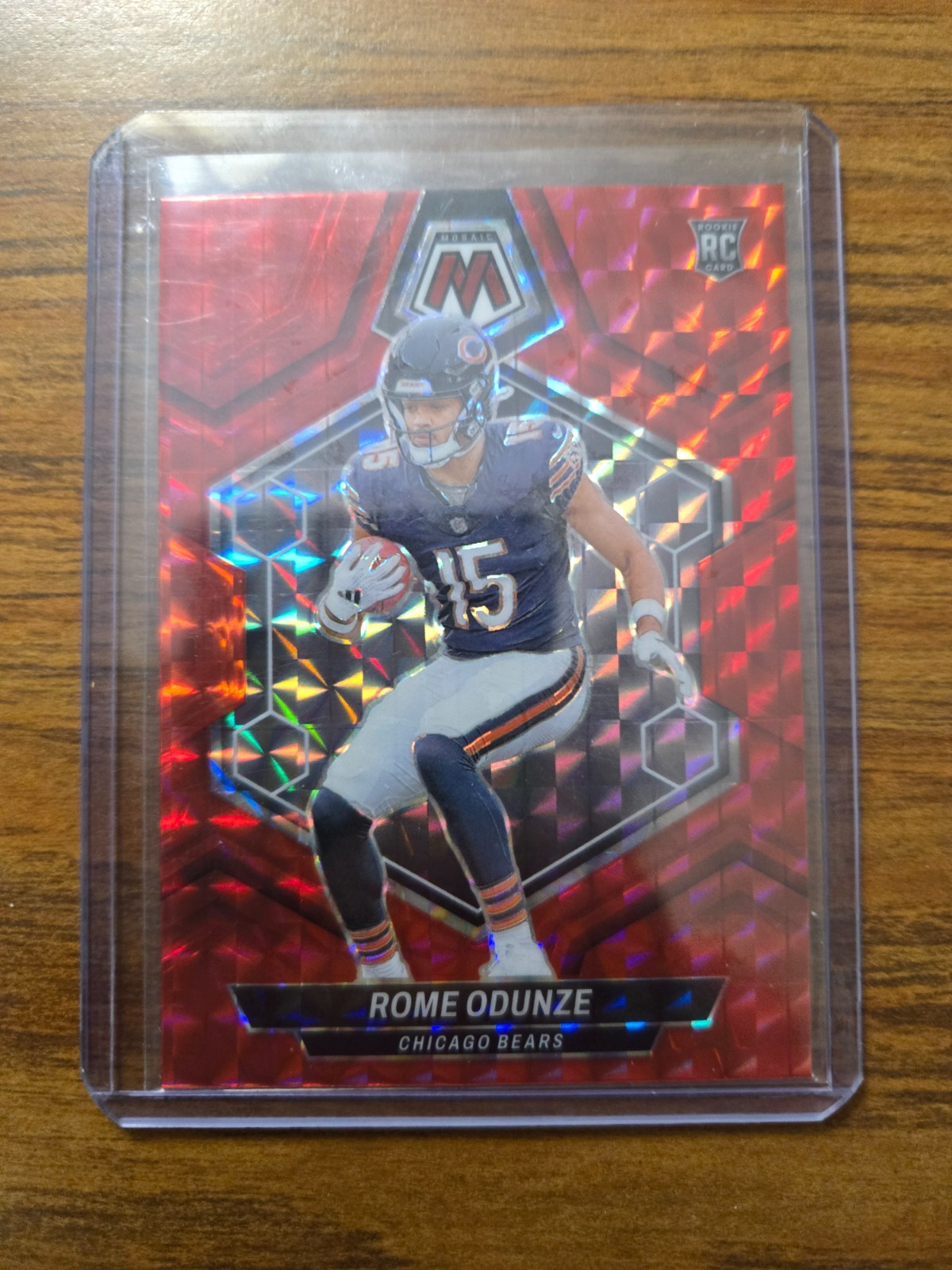 2024 Panini Mosaic - Rookies Rome Odunze #309 Red Mosaic Prizm (RC) RARE