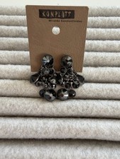 Konplott Waterfalls Ohrringe Schwarz Ohrstecker