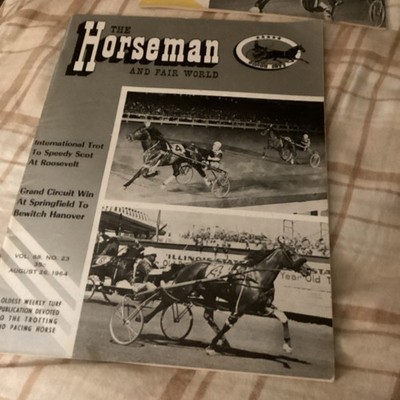 The Horseman And Fair World Magazine Aug 26, 1964 Harness Racing