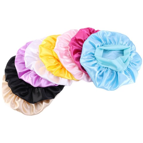 4 Pcs Kids Hair Bonnet Night Sleep Caps Candy Color Sleeping Hat | eBay