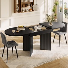 Esstisch ausziehbar 120/160 x 80cm Esszimmertisch für 6-8 Personen Teleskoptisch