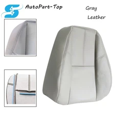 Driver Side Top Replacement Leather Seat Cover Gray Fits 07-14 GMC Sierra Yukon