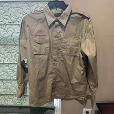 Boy Scout BSA UNIFORM SHIRT New Style  Adult Men's Large Long Sleeve C54