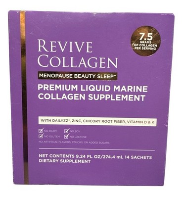 REVIVE Collagen Menopause Beauty Sleep Liquid Marine 14 Sachets 7.5g Exp:04/2027