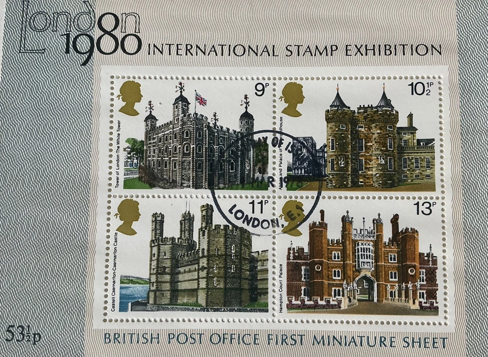 GB QEII 1978 Historical Buildings Minisheet Stuart Embossed London E1 FDI - Image 3 of 3