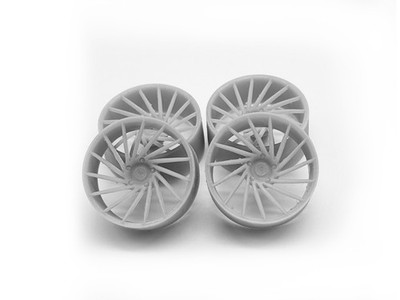 19  Turbinen Felgen Ultra Wheels UA9 Modellbau 1:18 Tuning Felgensatz Diorama