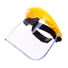 DIY Face Shield and Bracket Clear PVC Visor for Hard Hat Professional Convenient
