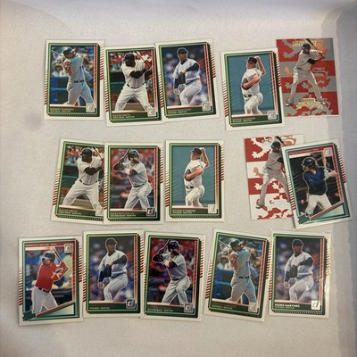 Boston Red Sox Baseball Card Lot 14 Donruss Ortiz Pedro Martinez Clemens Mayer