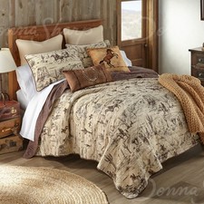 COWBOY RUSTIC WESTERN SOUTHWEST PRINTED WHOLE CLOTH QUILTED COLLECTION