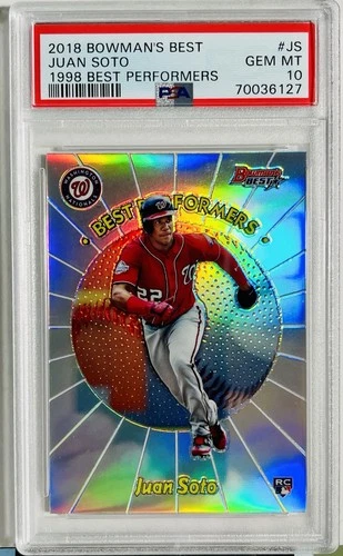 2018 Bowman’s Best Rookie Best Performers Juan Soto #JS PSA 10💎