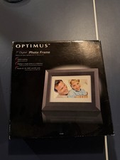 Optimus 7" Digital Photo Frame 16-664 Black SD MMC MS JPEG Slideshow