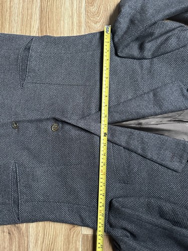 Ravazzolo Italy 50% Kaschmir 50% Wolle Sport Mantel Jacke Carlo Barbera Stoff 52R - Bild 18 von 19