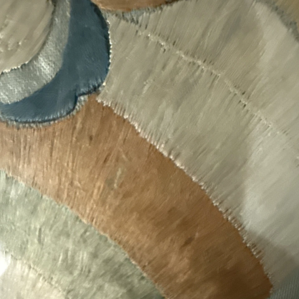 "Antiguo bordado chino vintage de seda enmarcado 18,5""x19,5"" enmarcado" Foto 2 de 4