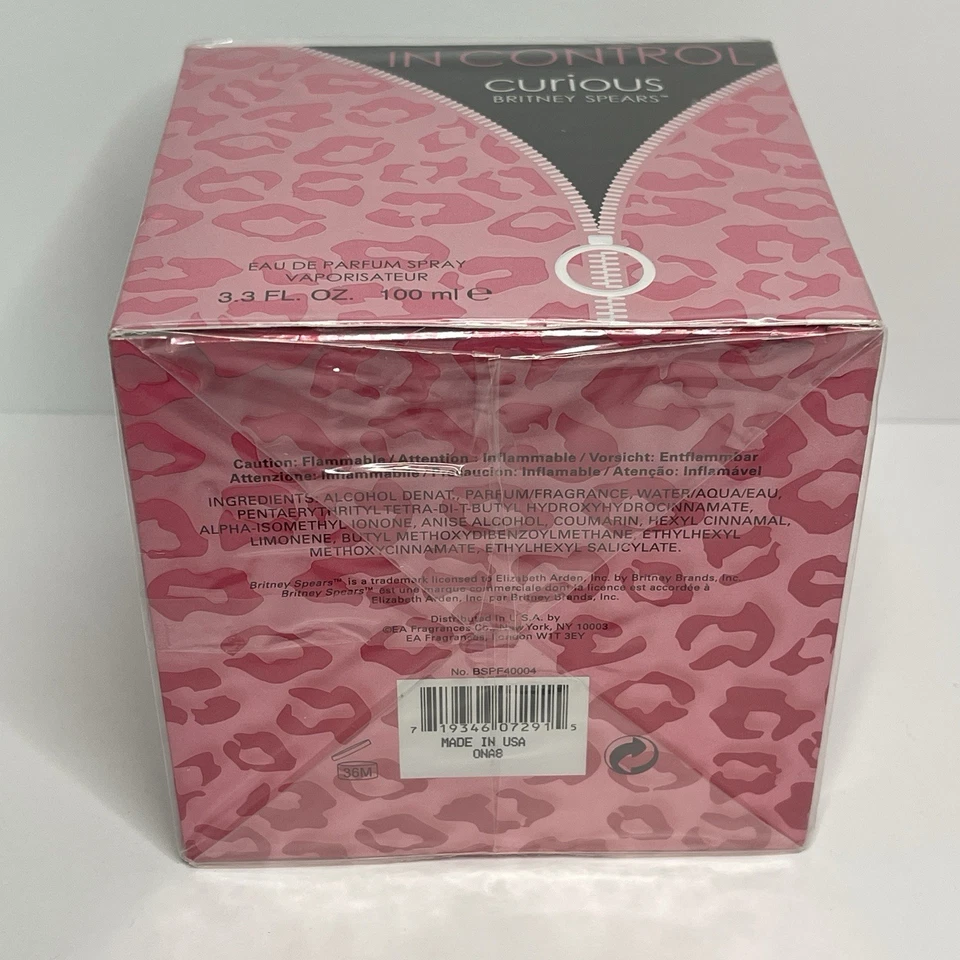 IN CONTROL Curious por Britney Spears 3,4 OZ 100 ml Eau de Parfum EDP Mujer SELLADO Foto 2 de 4