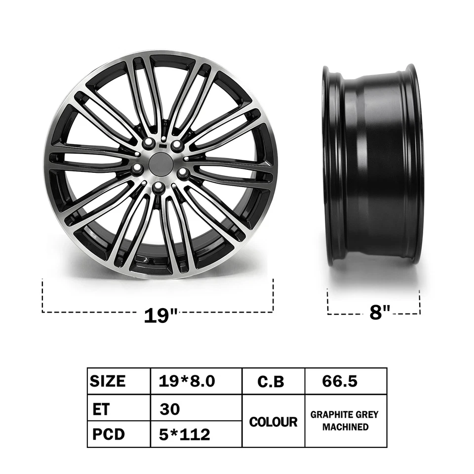 Llanta de 19"" para BMW M550i 530e xDrive 530i 540d 540i 550i 19x8" 2017-2020 Foto 2 de 4