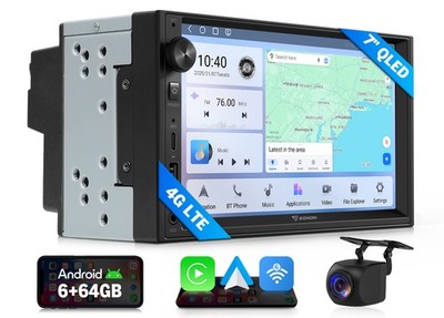7'' QLED Touch Screen Android 13 6+64 8-Core 2Din Car Stereo CarPlay GPS Radio 4G