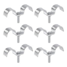 6 Set Stainless Steel Double Line Clamp 18 mm / 11/16 Inch Auto Fuel Lines Clips