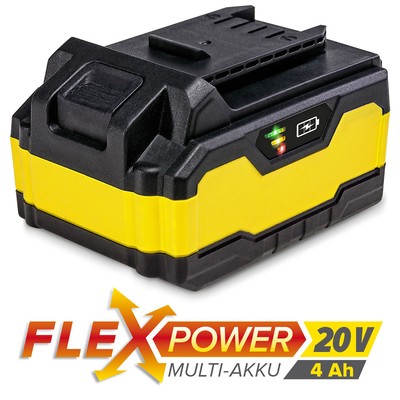 TROTEC Flexpower-Multiakku 20 V, 4,0 Ah | Akku Batterie Ersatzakku | Werkzeug