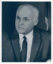 1961 Photo Eugene Zuckert Secretary Air Force Politics Suit Tie Smile