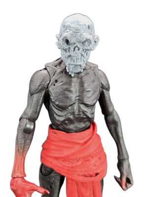 Custom 3d Printed Toxic Zombie Headsculpt For Mythic Legions 1/12 Scale 