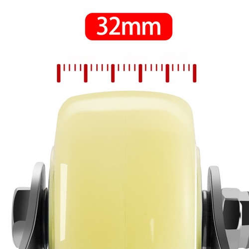 Heavy Duty Nylon Swivel Castor Wheels 40mm-125mm Trolley Furniture Caster Brake - Afbeelding 5 van 26
