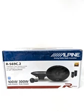Alpine R-S69C.2, R Series 6x9" 2 Way Component Car Speakers - 300 Watts Peak
