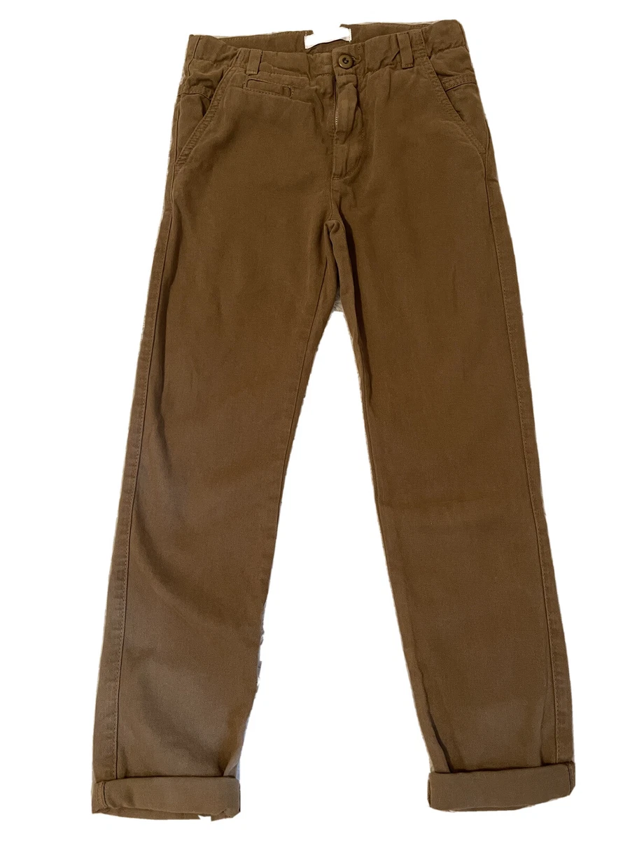 Regular Fit Boys Brown Trousers