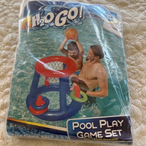 NEW H2O Go! Pool Play Game Set Basketball Ring Toss Kids Toy - Picture 1 of 5