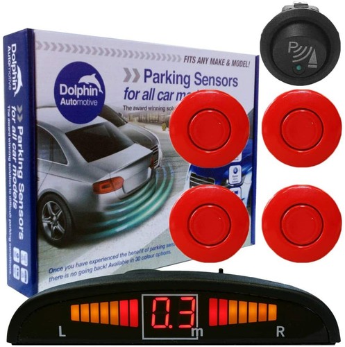 Dolphin Sensori Parcheggio Anteriore Kit 4 Sensori LED Display Cruscotto DPS450F - Foto 31 di 33